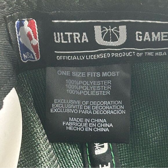 Boston Celtics Ultra Game Faux Suede NBA Snap Back Hat Cap Kelly Green OSFM - Picture 6 of 6